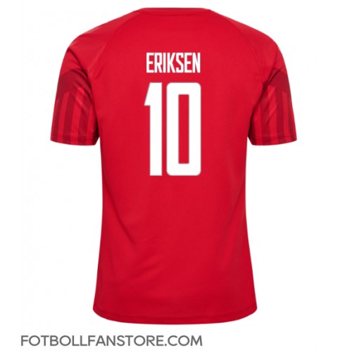 Danmark Christian Eriksen #10 Hemma matchtröja VM 2022 Kortärmad Billigt
